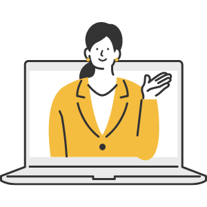 カウンセラーと1対1で話ができる